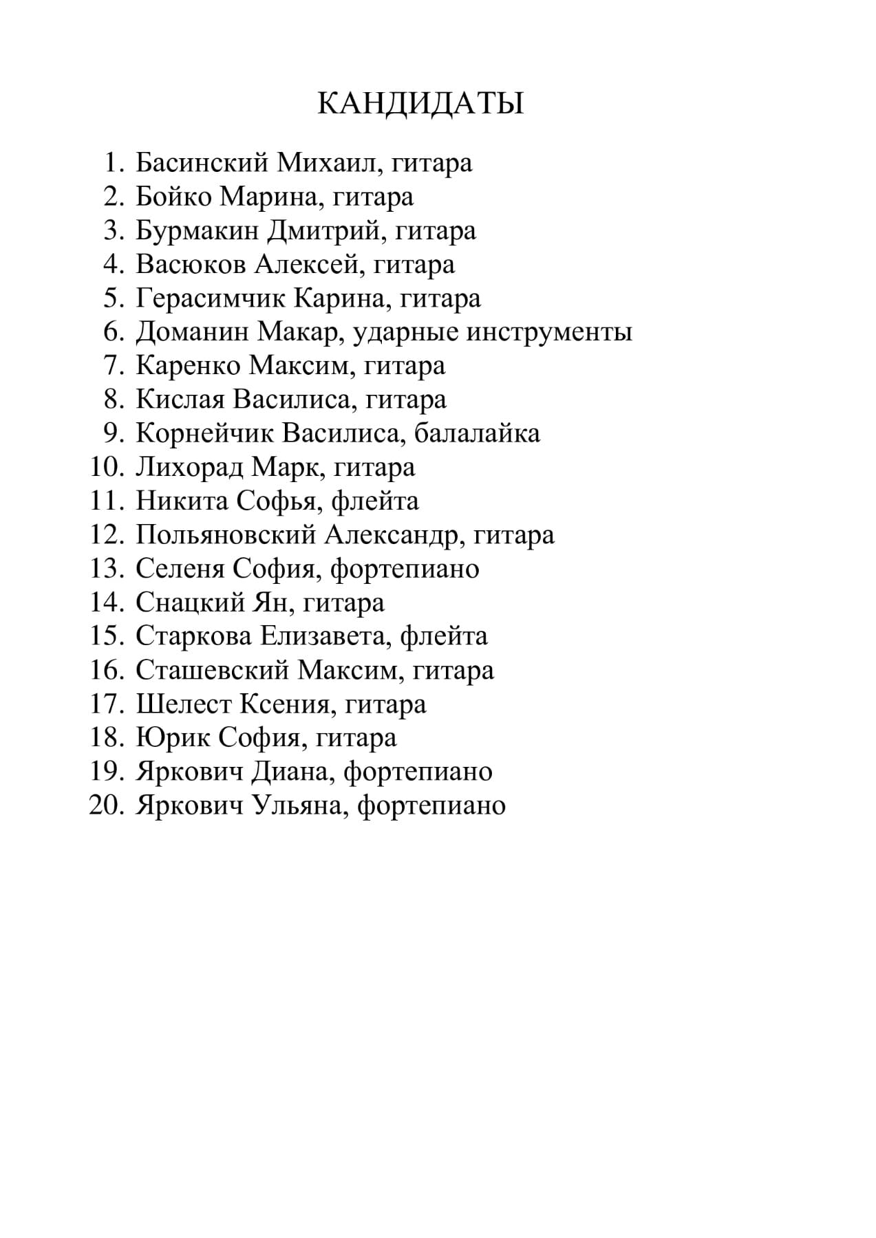 Кандидаты 25 26